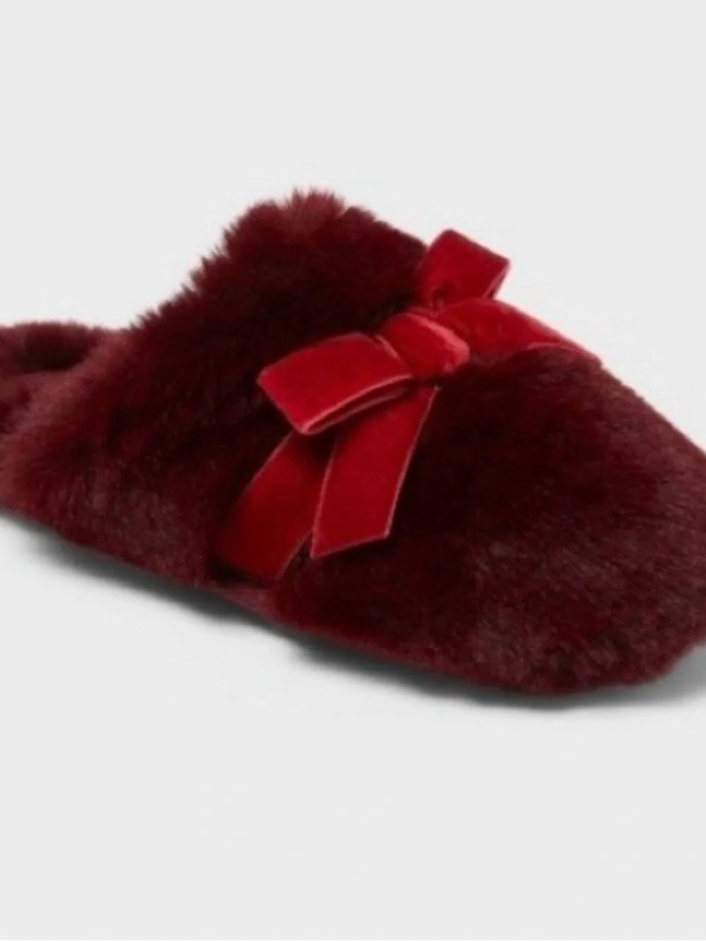 Kids' Scuff Slippers - Cat & Jack™ Red Girls  Medium Size 2/3  New